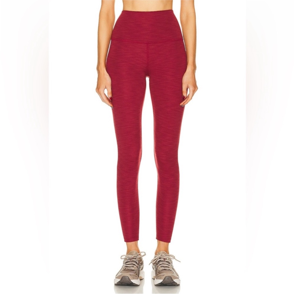 Beyond Yoga Rosewood Heather Red High-Waisted Leggings Size S/P